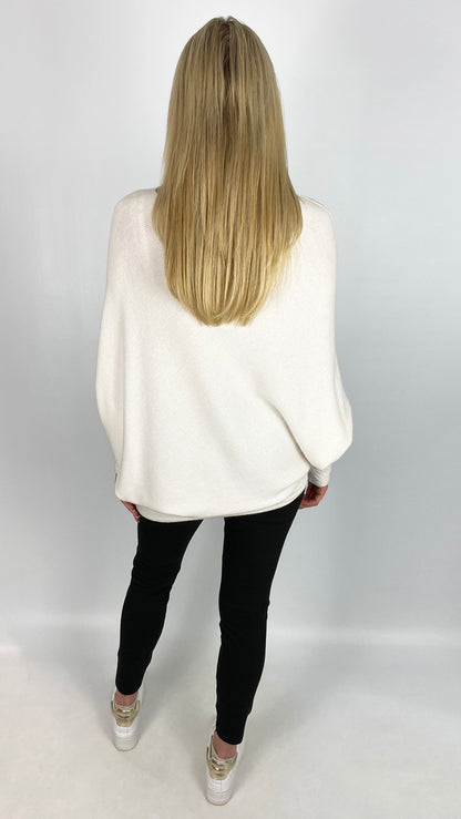 My soft asymmetric on/off the shoulder jumper | 3 Colours | back in!