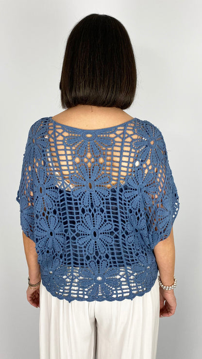 Flower crochet top w/ cami | 4 Colours