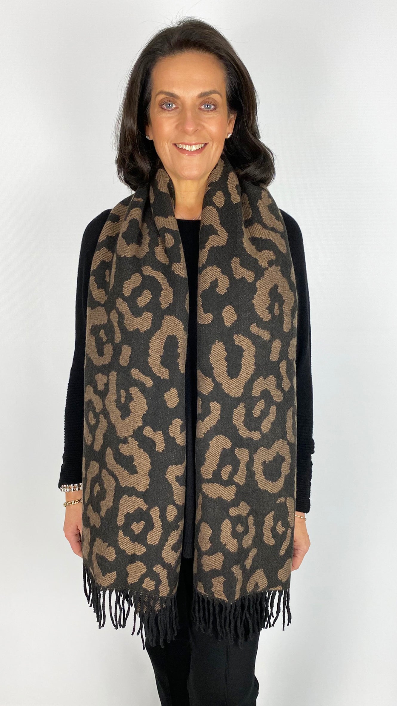 Animal print tassel scarf | 2 Colours