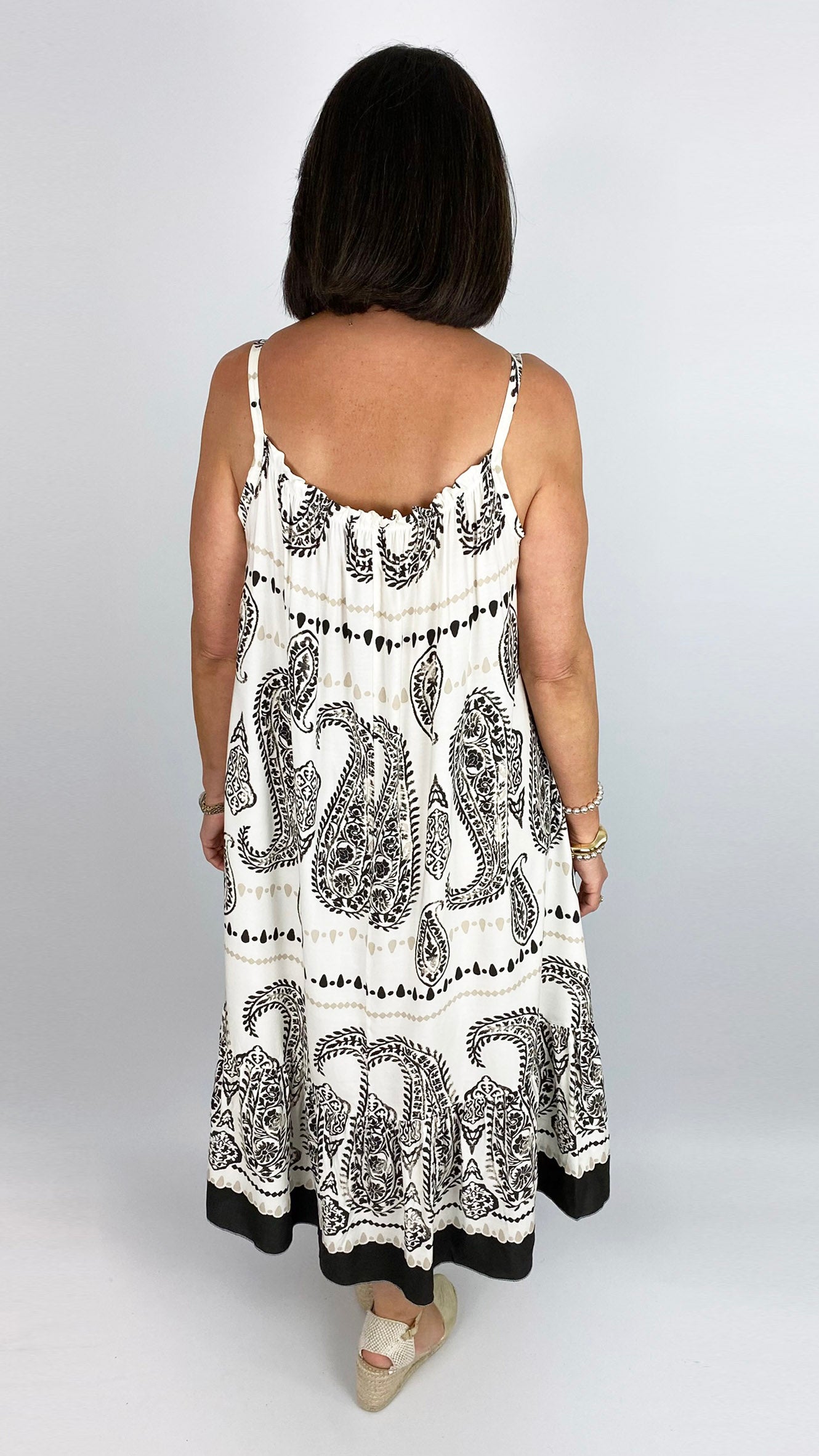 Paisley print strappy dress | 3 Colours