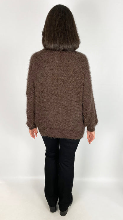 Gold foiled fluffy jumper | 3 Colours