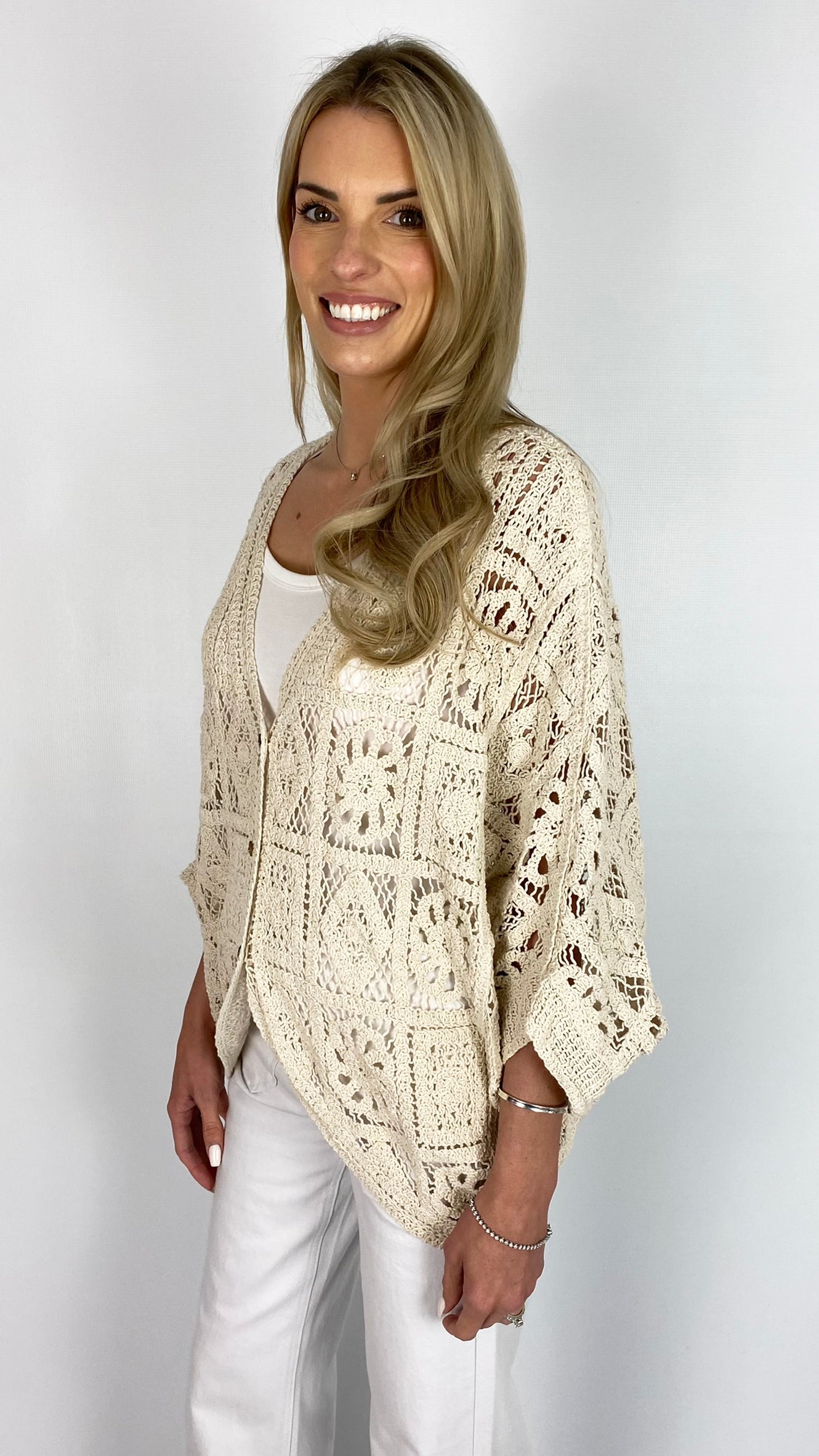 Crochet pattern loose cardigan | 2 Colours | last 1