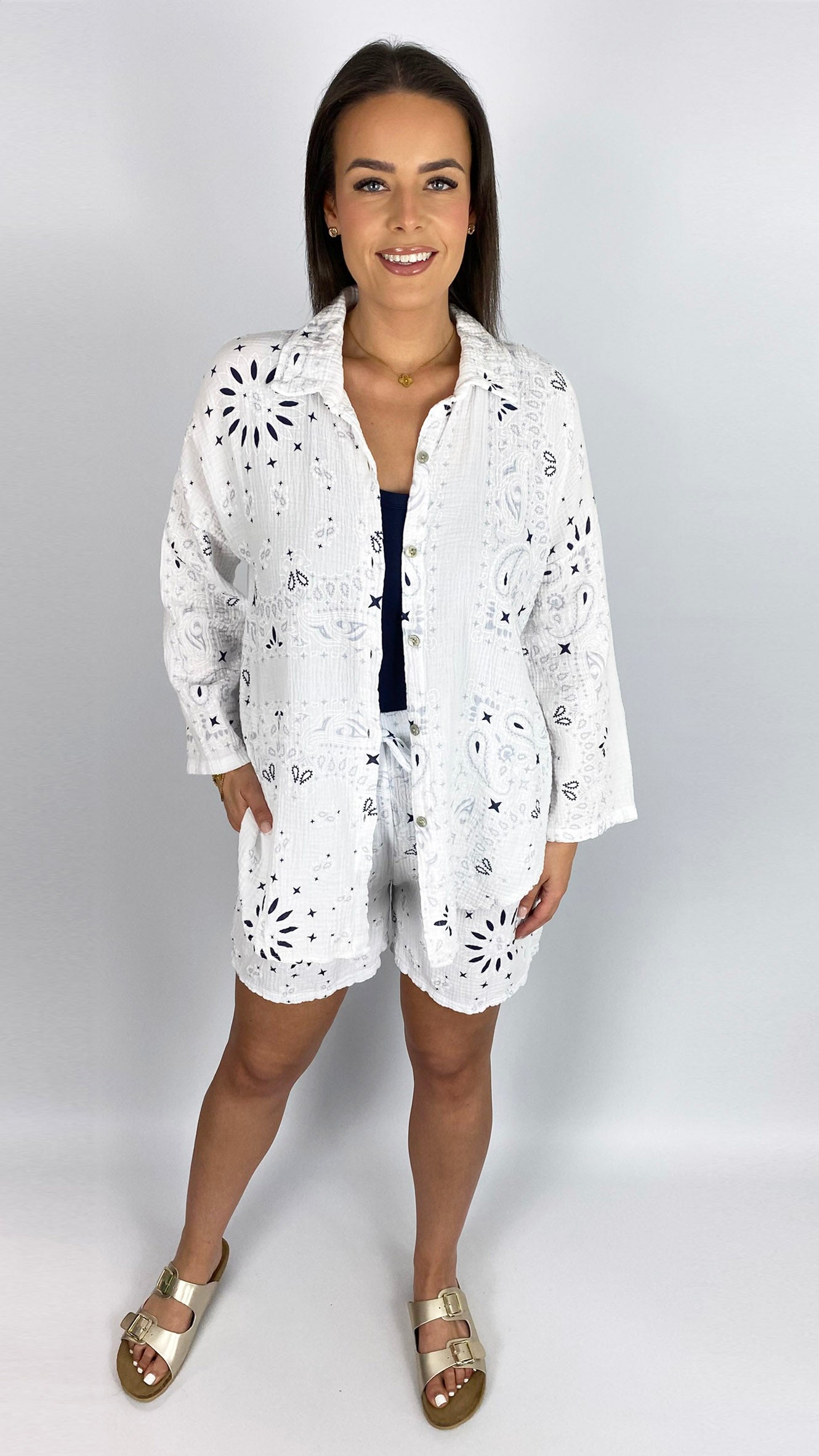 Cheesecloth bandana print shorts | 3 Colours