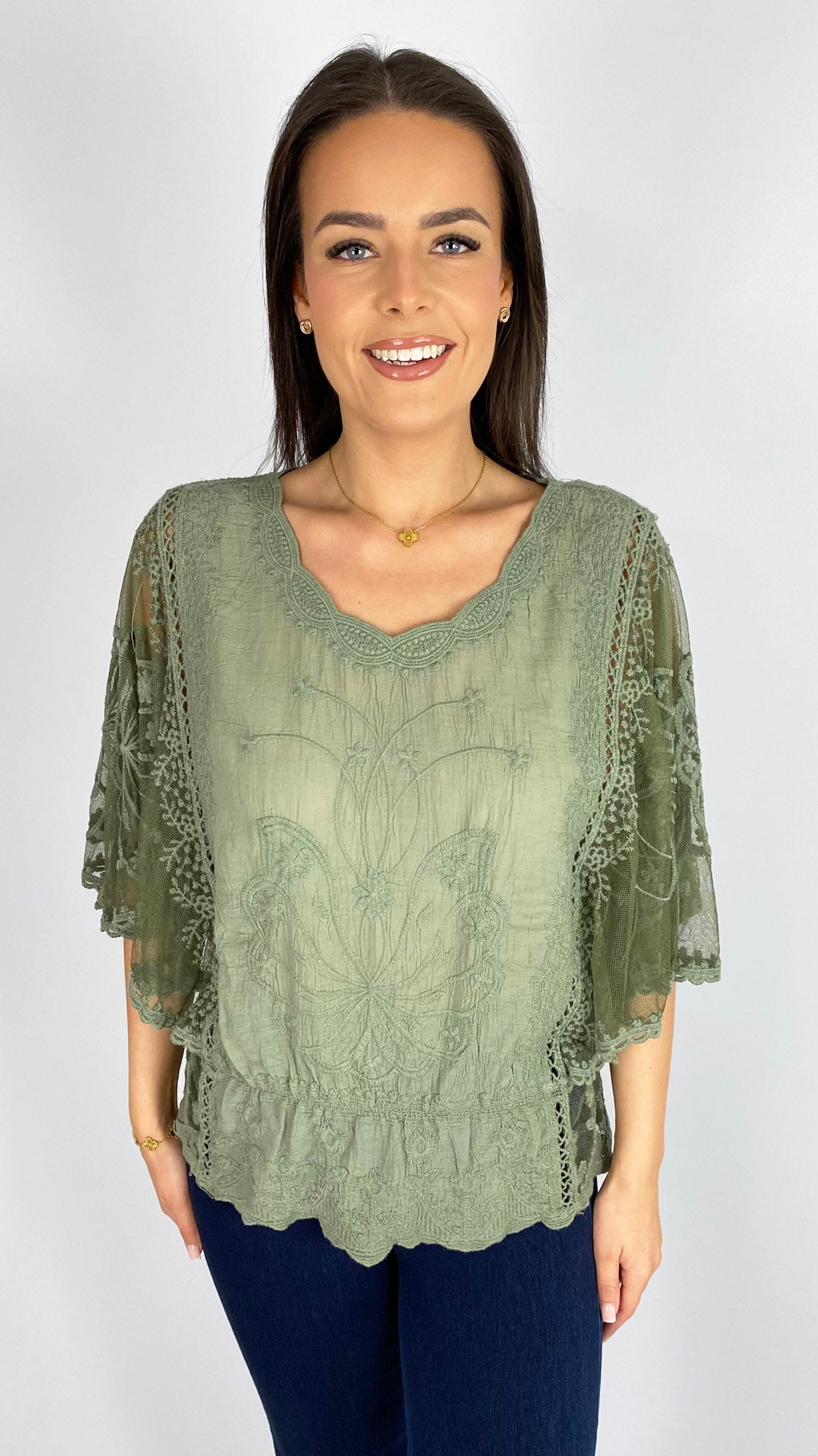 Crochet & lace butterfly top | 6 Colours | 2 new! Colours