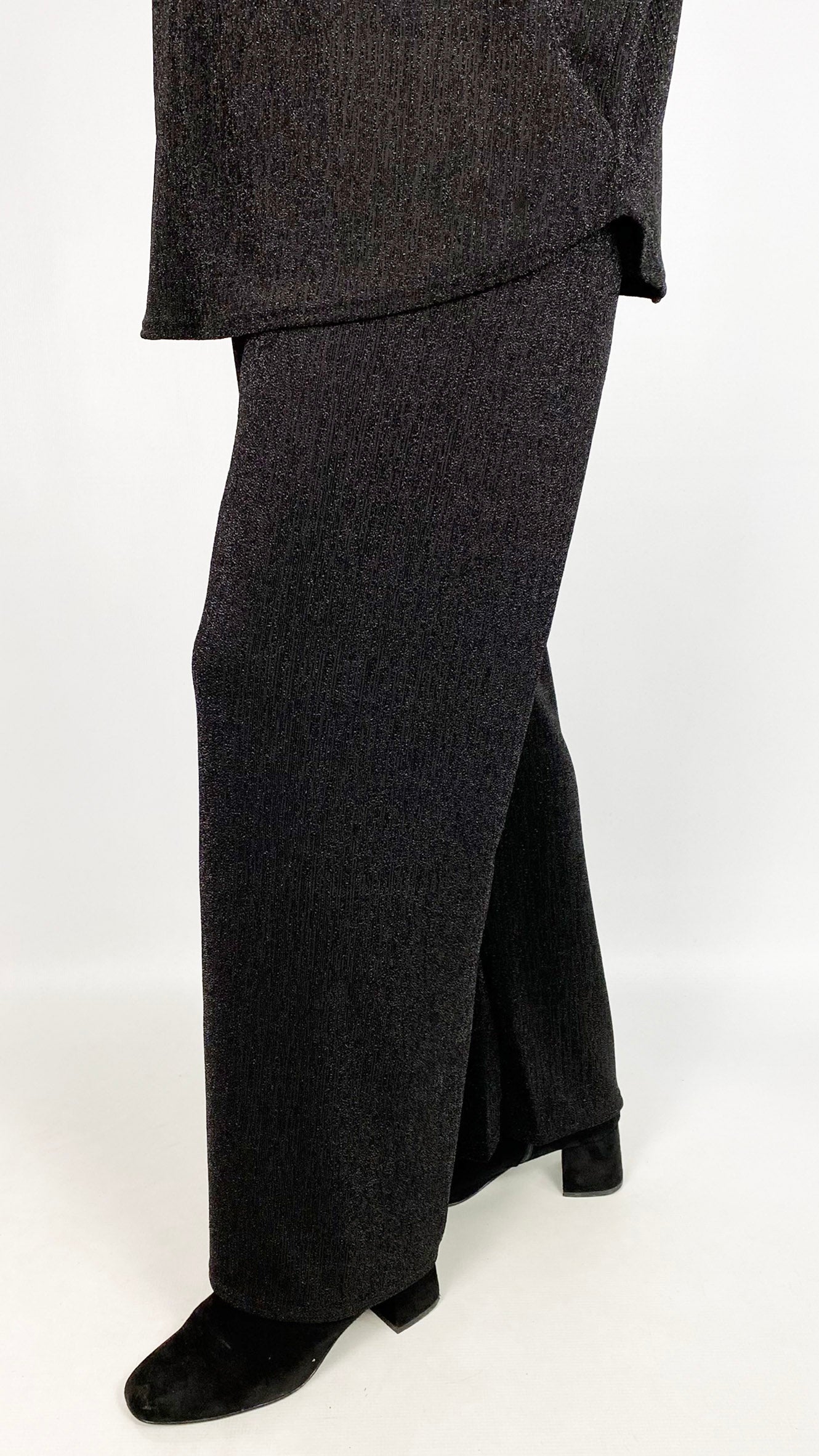 Lurex wide-leg trousers | 2 Colours