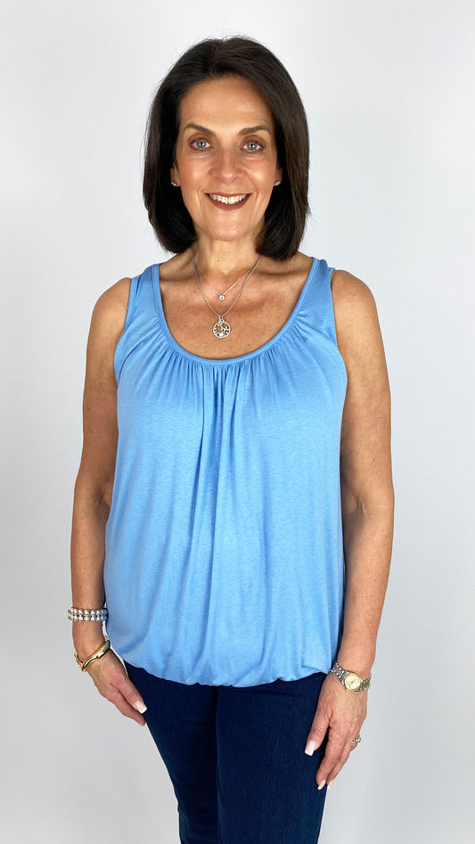 Gathered sleeveless top | 9 Colours
