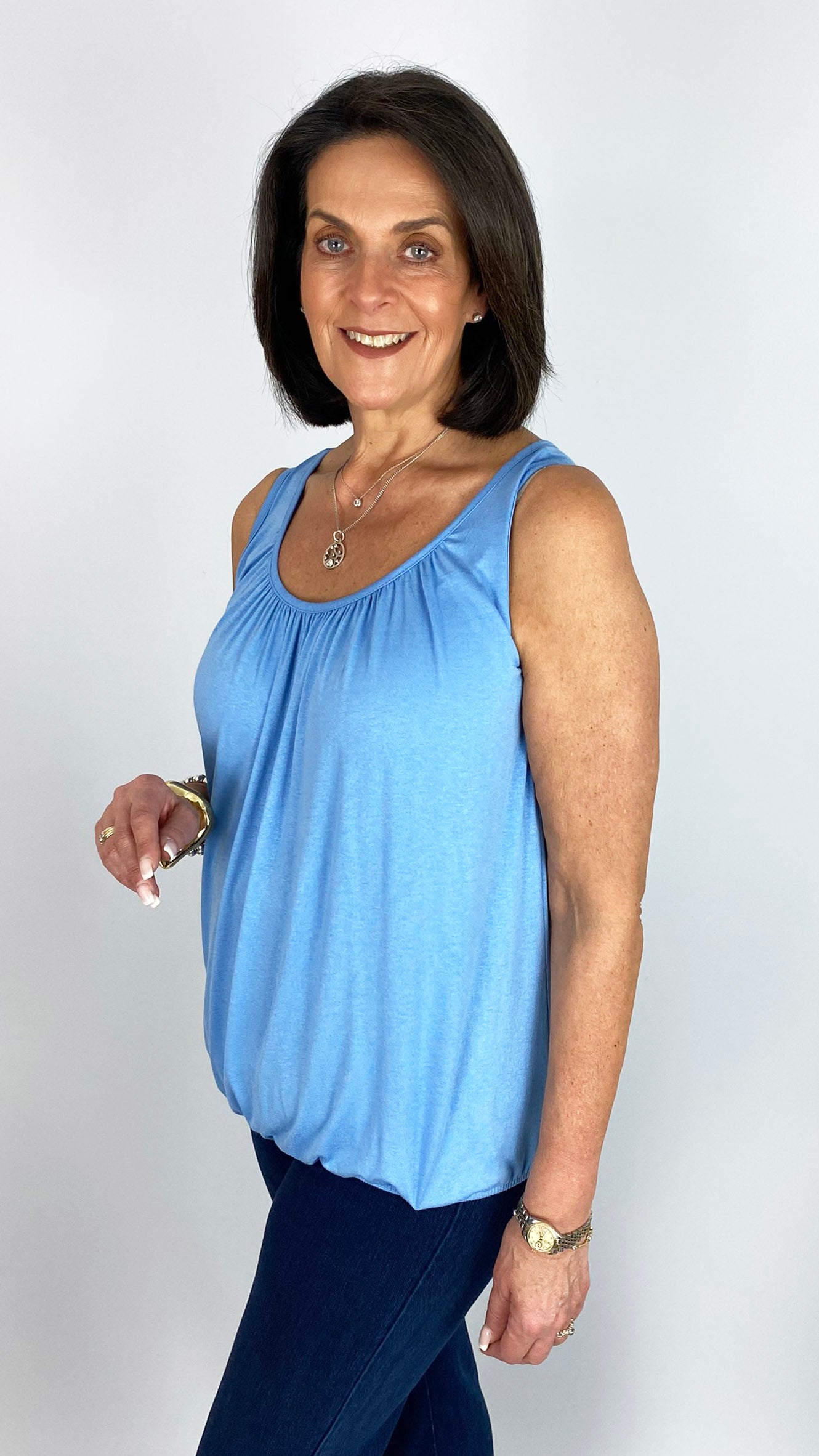 Gathered sleeveless top | 9 Colours