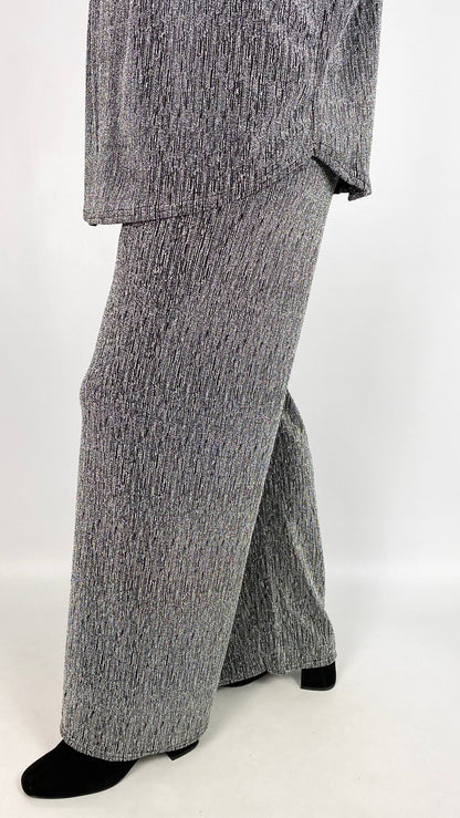 Lurex wide-leg trousers | 2 Colours