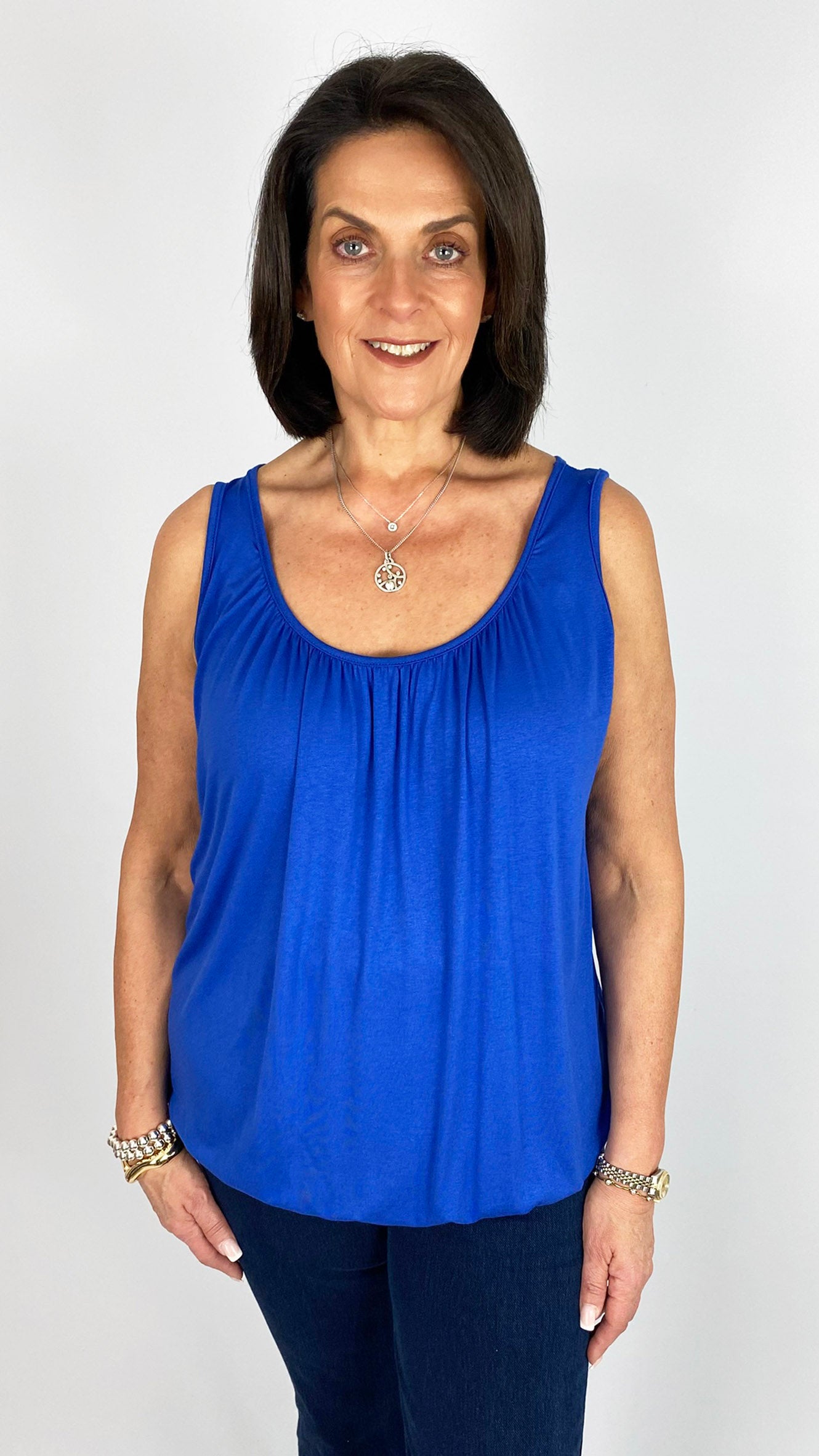 Gathered sleeveless top | 9 Colours