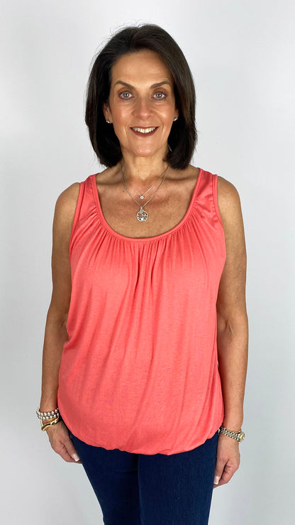 Gathered sleeveless top | 9 Colours