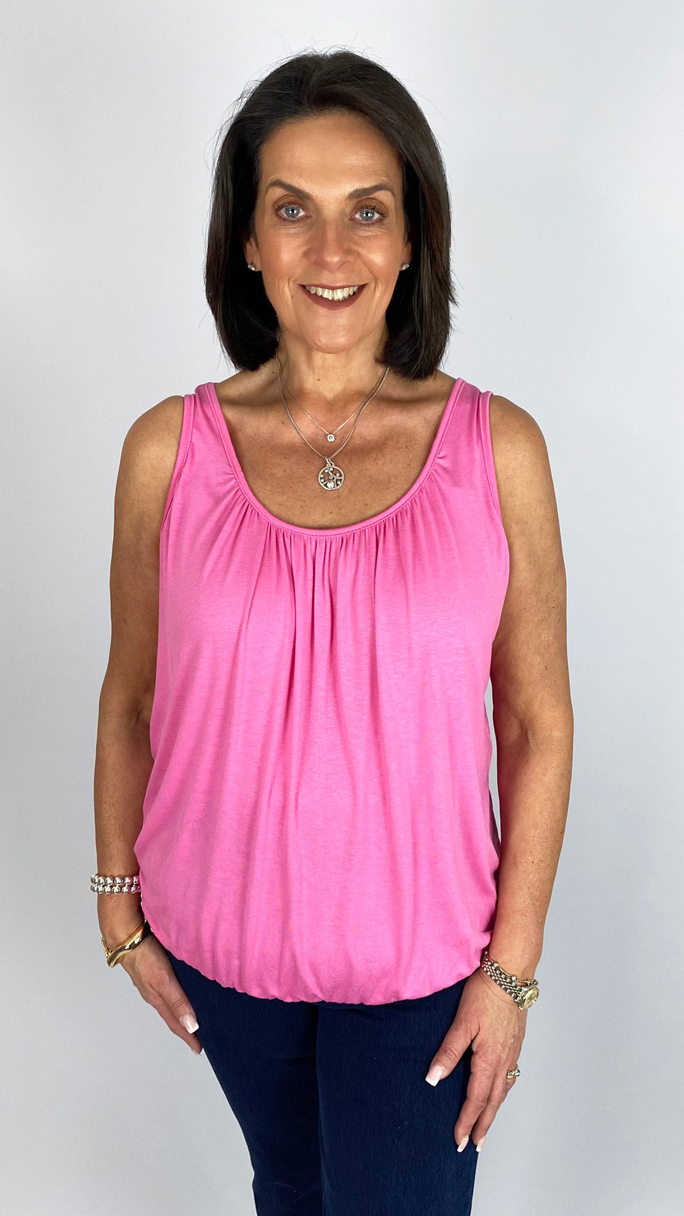 Gathered sleeveless top | 9 Colours