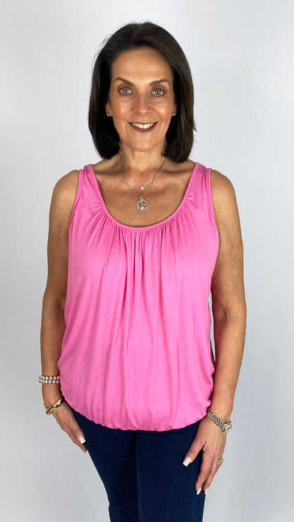 Gathered sleeveless top | 9 Colours