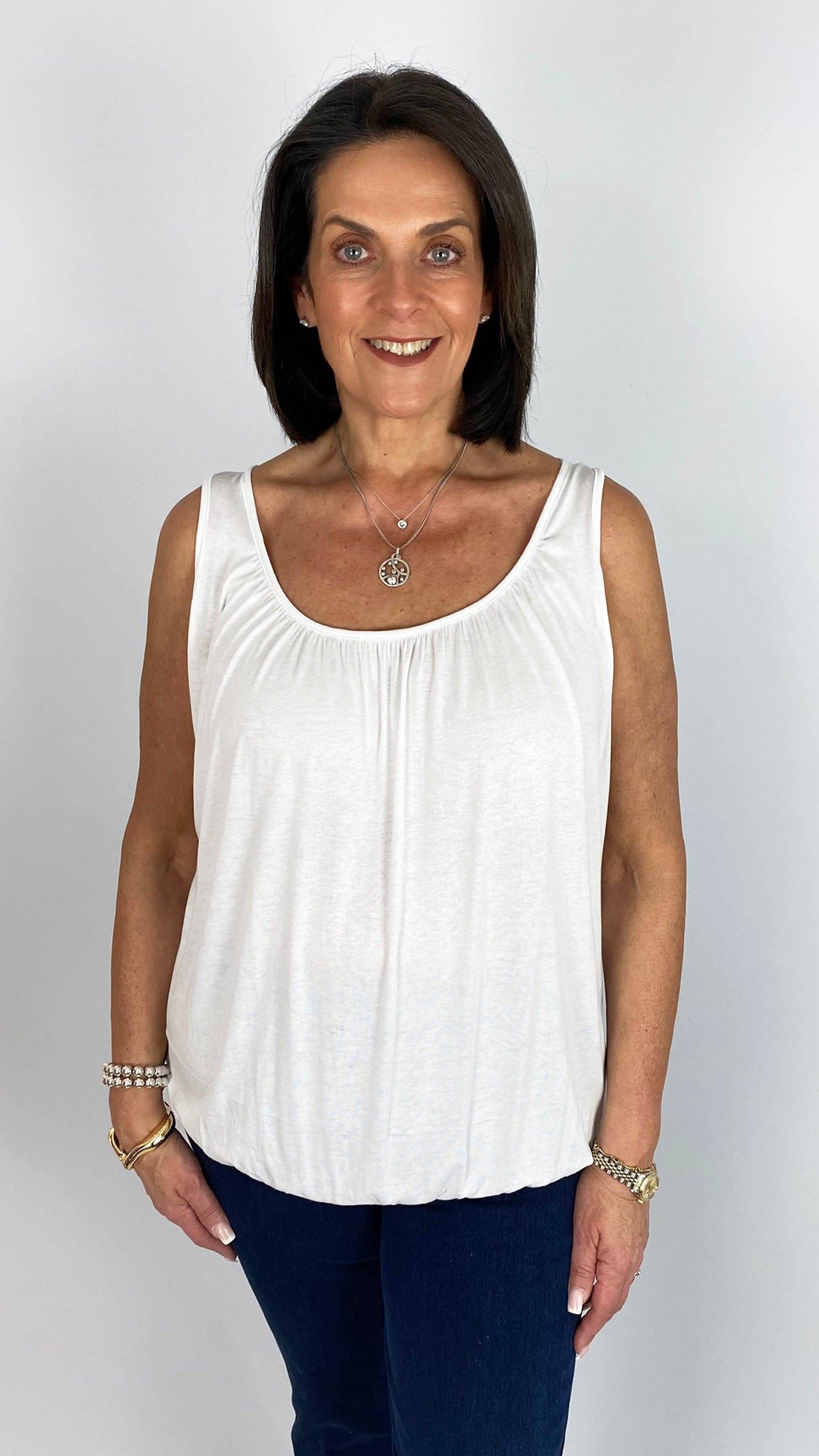Gathered sleeveless top | 9 Colours