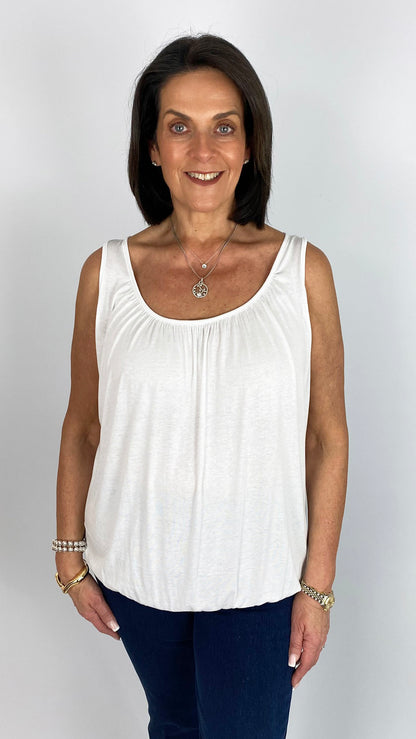 Gathered sleeveless top | 9 Colours
