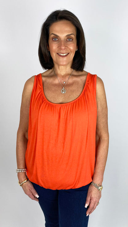 Gathered sleeveless top | 9 Colours