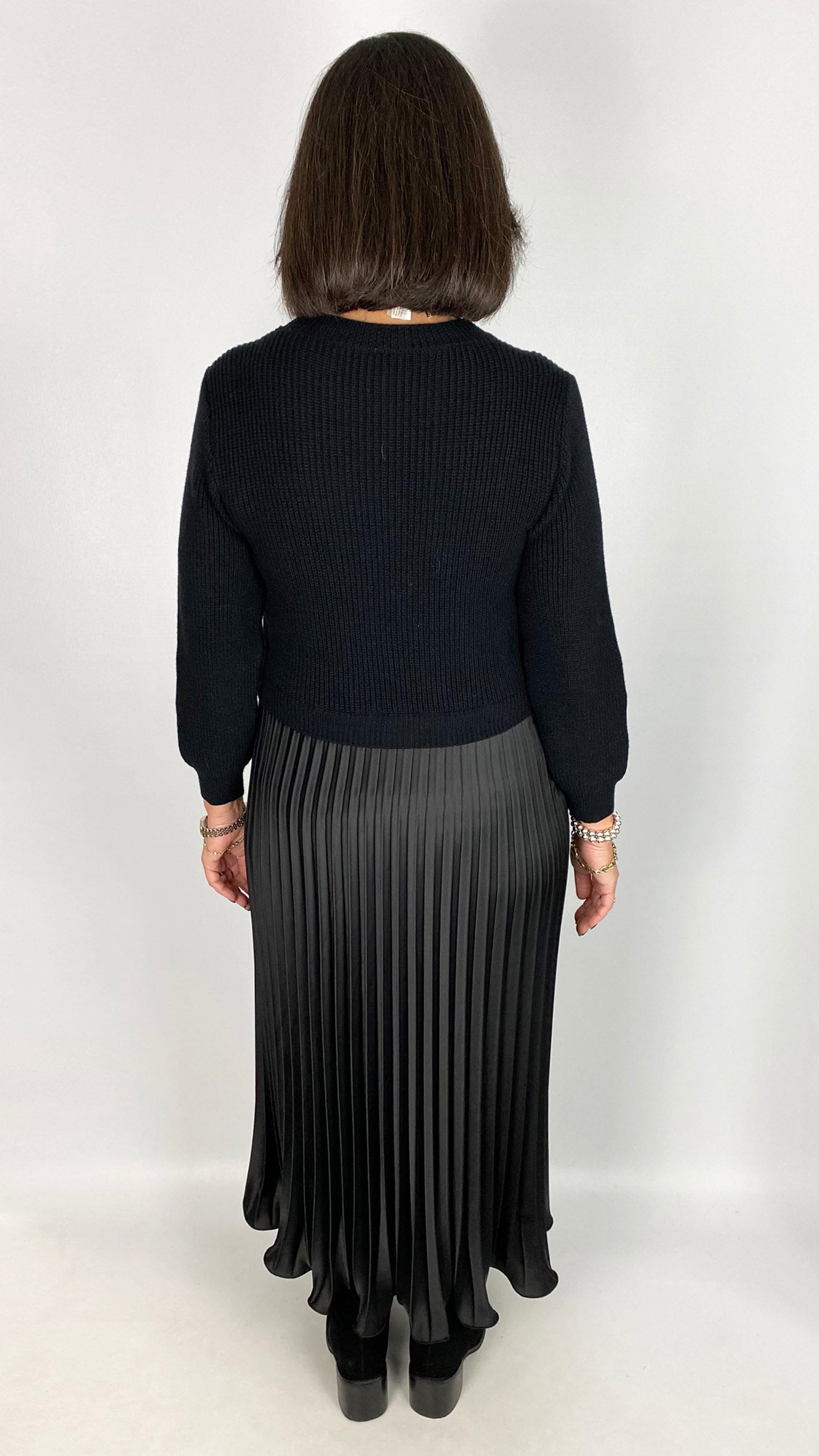 Pleated skirt jumper dress  | 2 Colours