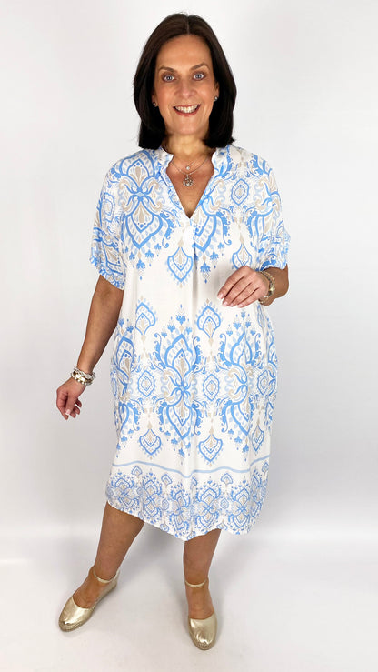 Light cotton pocket midi dress | 4 Colours