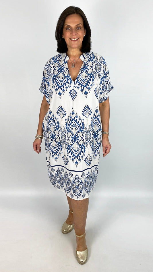 Light cotton pocket midi dress | 6 Colours | new! Pink or Green