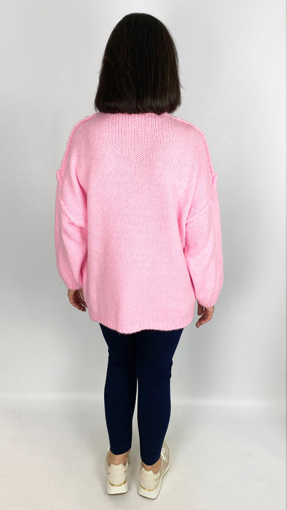 Exposed seam turtleneck cosy jumper | 6 Colours