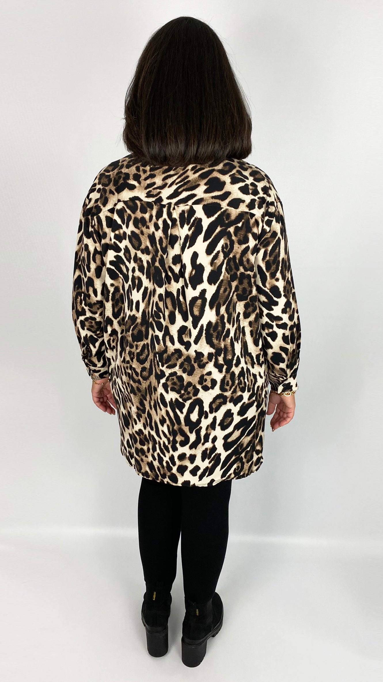 Long sleeve leopard print shirt - last 1s