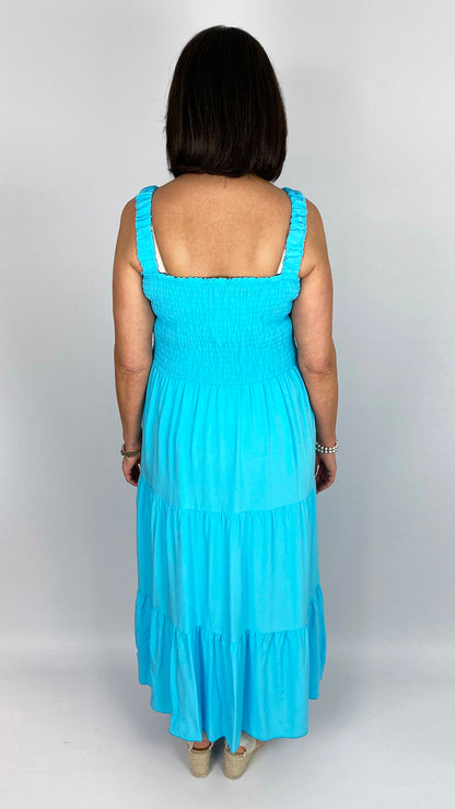 Shirred bust tiered maxi dress | 6 Colours