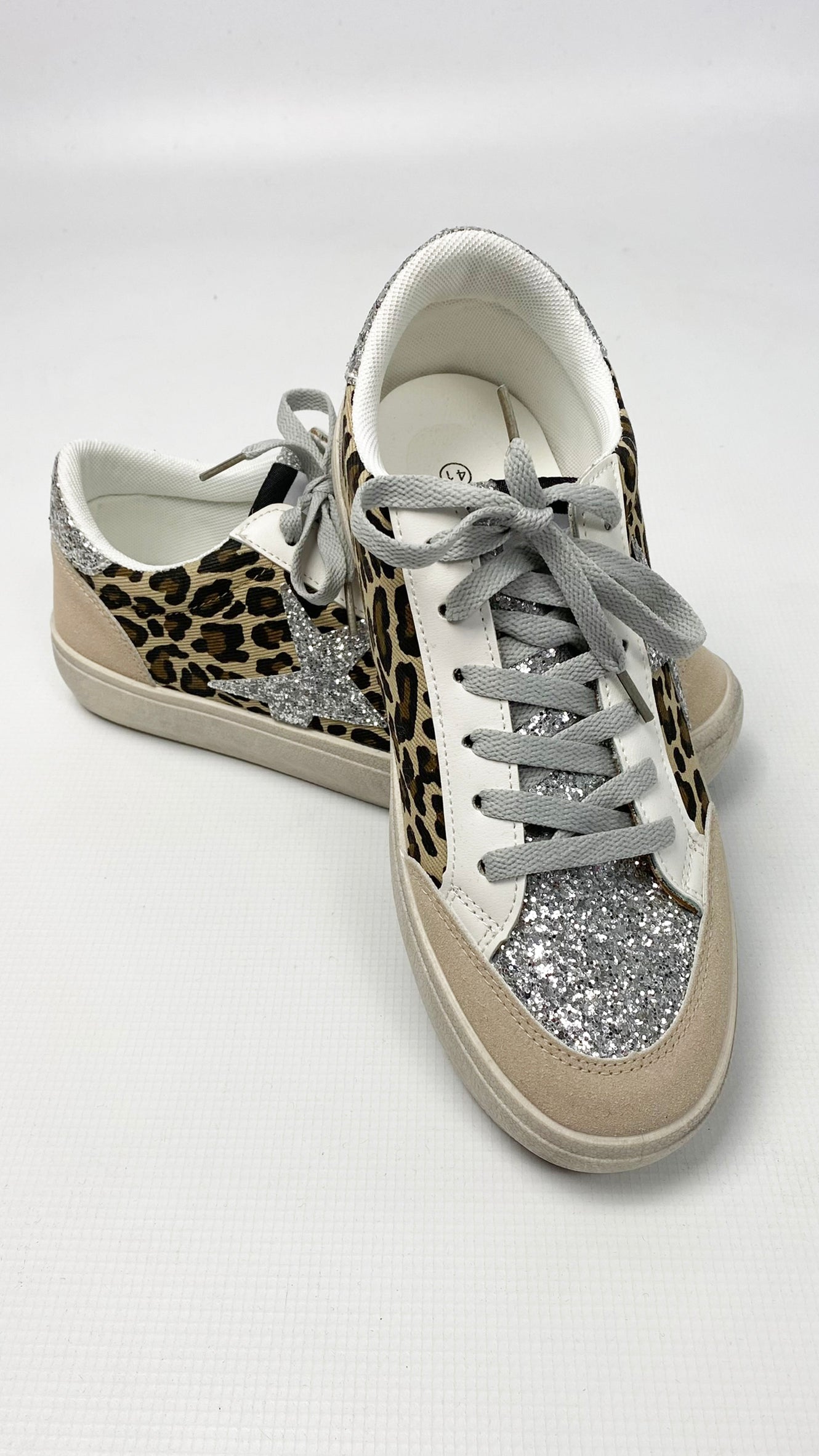 Animal print & glitter trainers (2 Colours) - last 1s