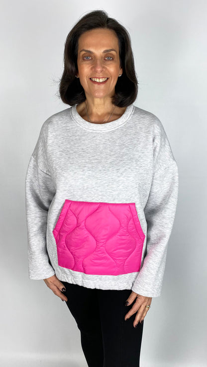 Fleece lined neon pocket sweatshirt | 4 Colours