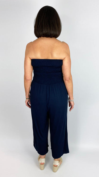 My Essential bestselling jersey bandeau wide-leg jumpsuit | 7 Colours