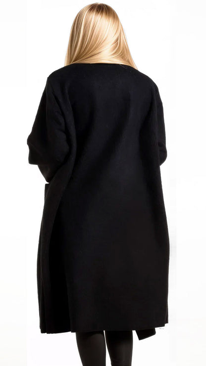 Edge-to-edge longline textured pocket coat (4 Colours) - more coming Friday!