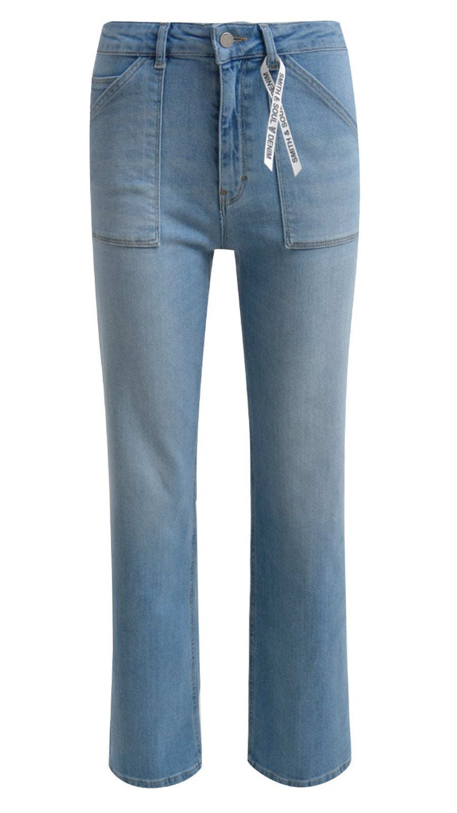 Straight-cut denim Jeans (Blue) by Smith & Soul - last 1s