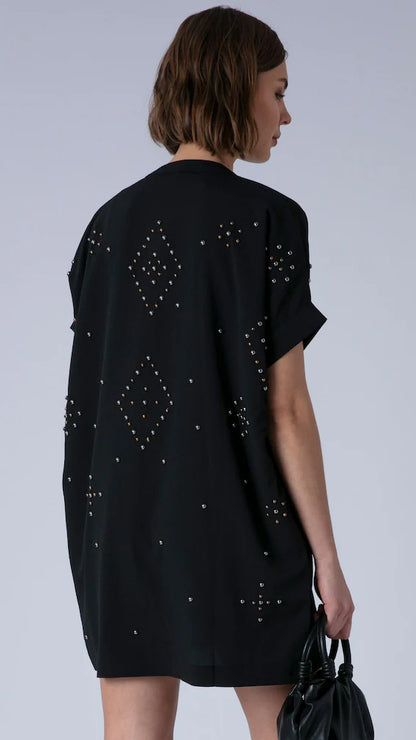 Sarah embellished tunic | Black | by Religion