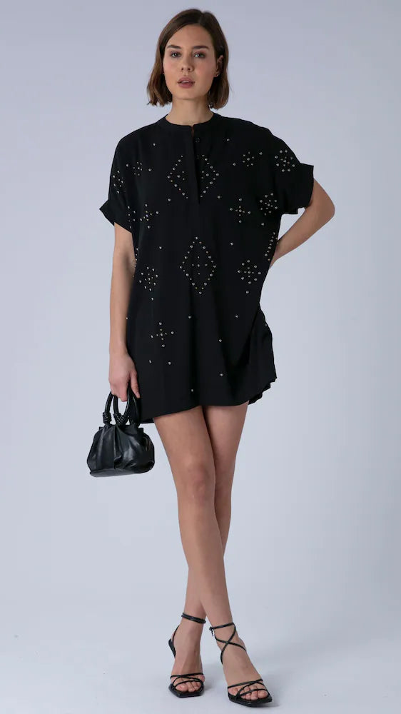 Sarah embellished tunic | Black | by Religion