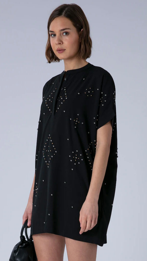 Sarah embellished tunic | Black | by Religion
