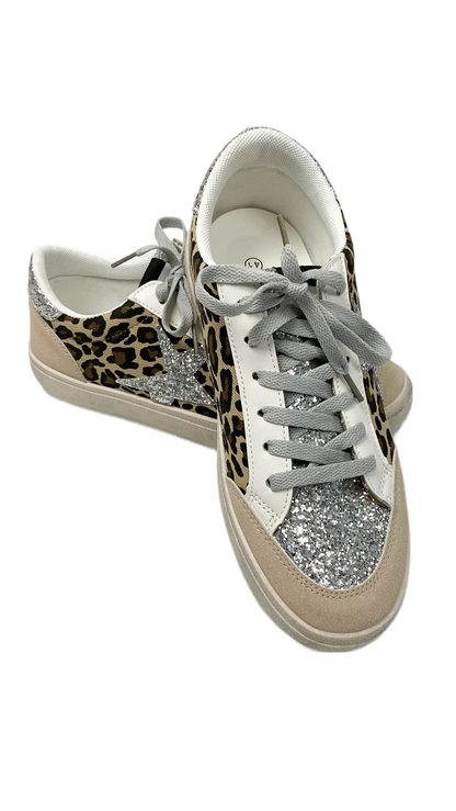 Animal print & glitter trainers (2 Colours) - last 1s