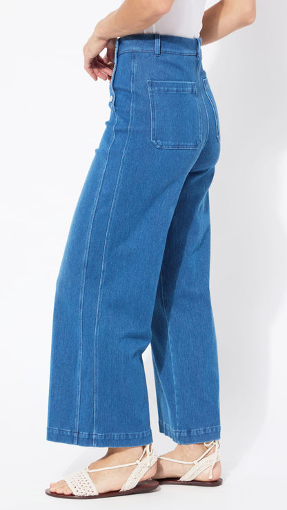 Sailor Wide-leg Denim Lysse Pant | Midwash - new! SS25