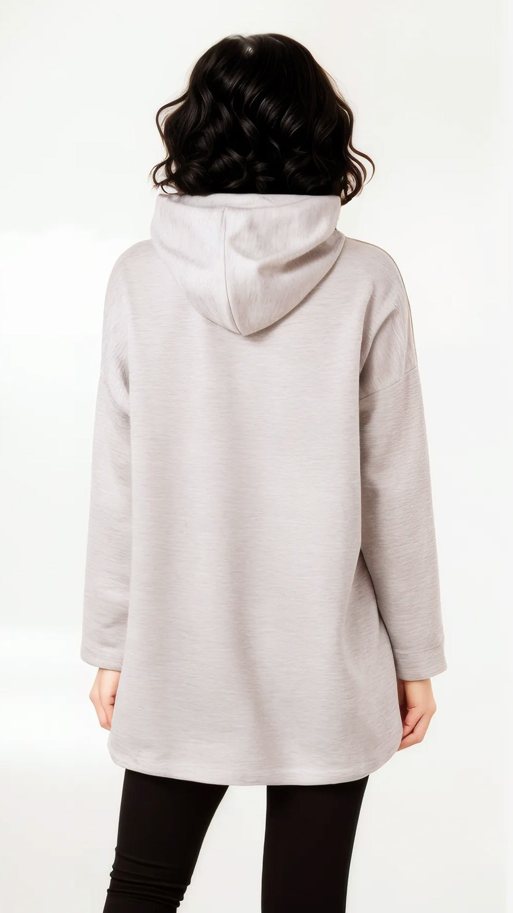 Neoprene-mix hooded "Brooklyn NY" sweatshirt (4 Colours)