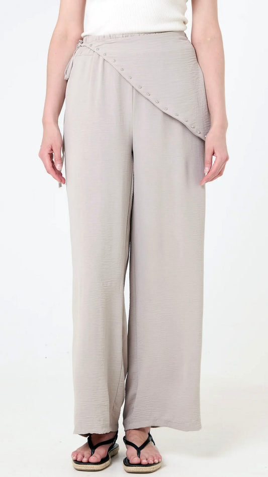 Studded side-tie pull-on pant | 4 Colours
