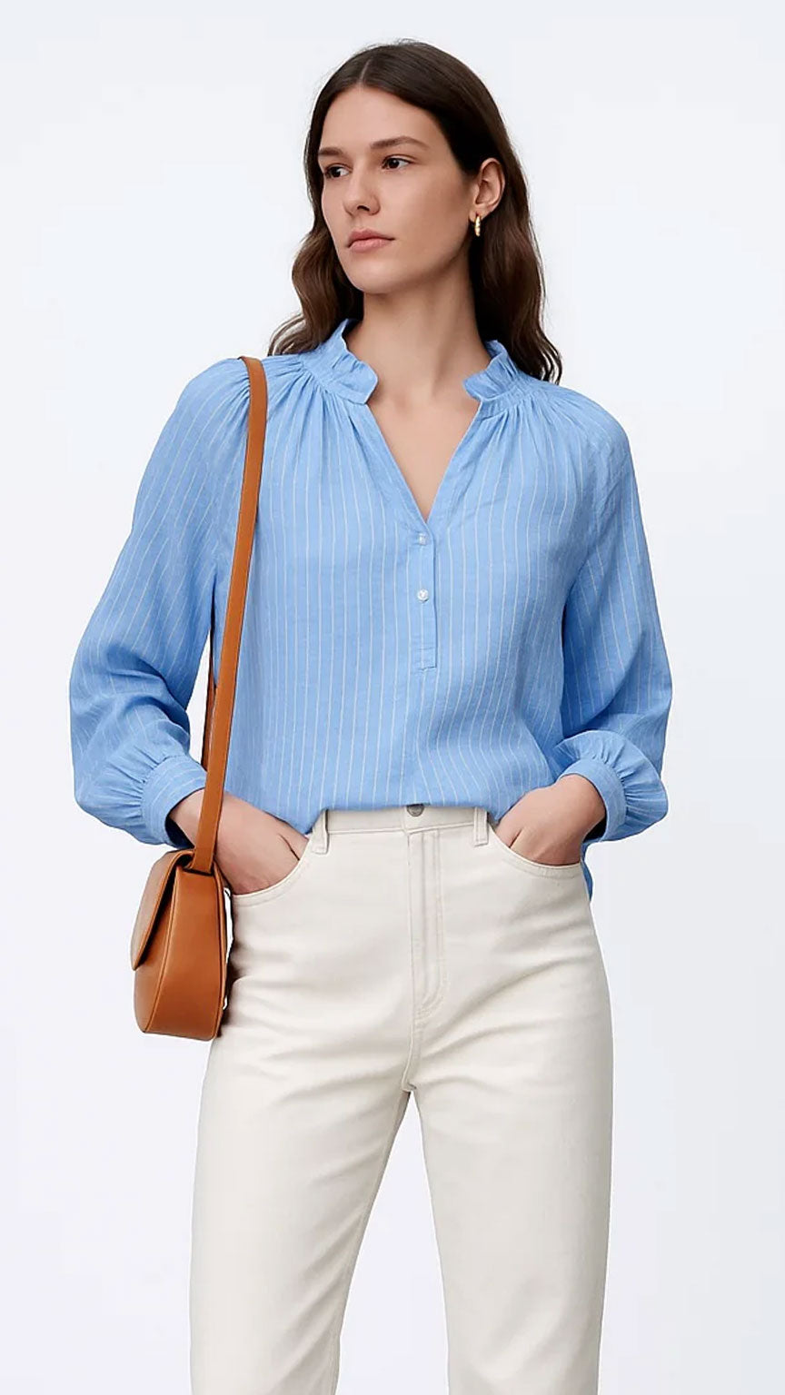 Stripe tencel blouse | 3 Colours | last 1s
