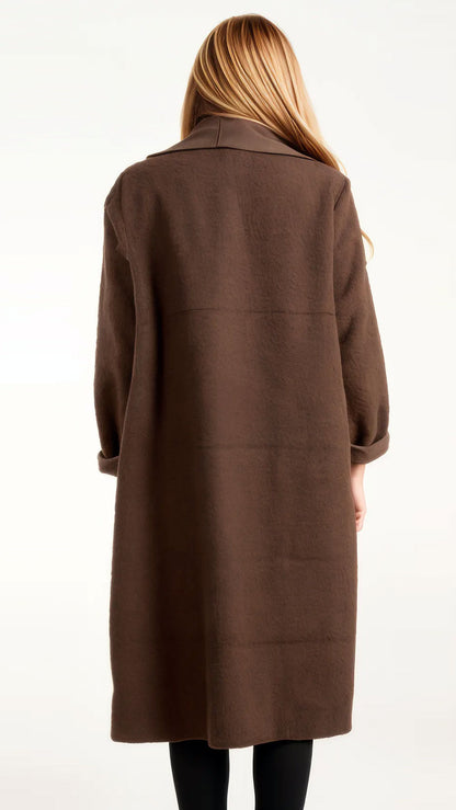 Edge-to-edge longline textured pocket coat (4 Colours) - more coming Friday!