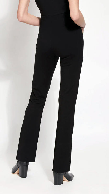 Wider-leg Ponte pants | Black | by Lysse NY | AW25/6