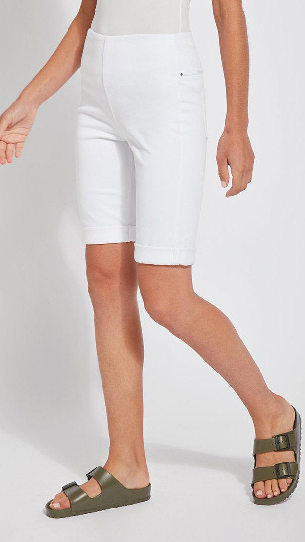 Denim Boyfriend Lysse Shorts (White)