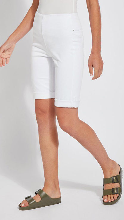 Denim Boyfriend Lysse Shorts (White)