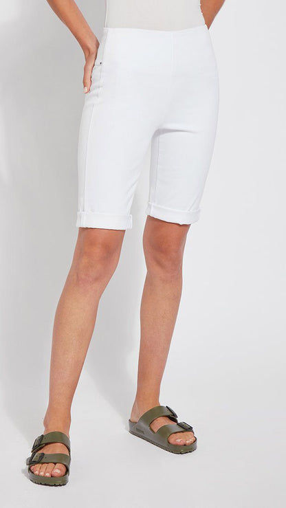 Denim Boyfriend Lysse Shorts (White)