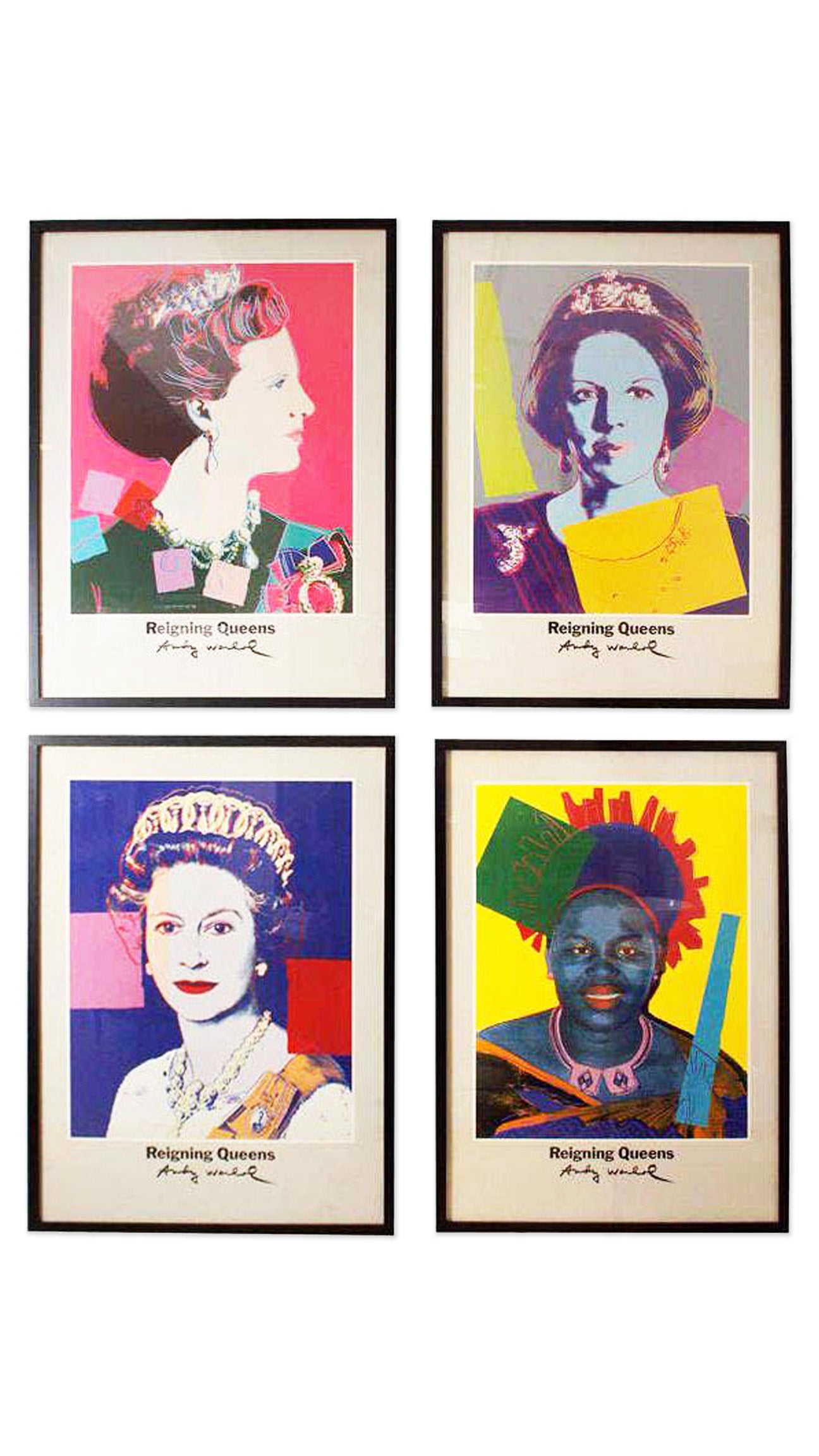 Andy Warhol | 1986 | Reigning Queens | Art Expo Denmark Original Lithographs x 4