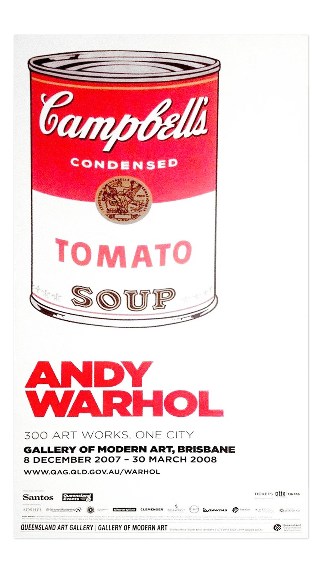 Andy Warhol | 2007 | Campbell's Tomato Soup | Queensland Gallery Exhibition Poster