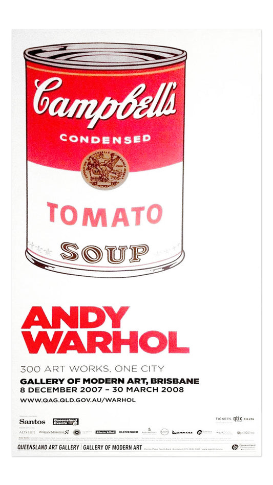 Andy Warhol | 2007 | Campbell's Tomato Soup | Queensland Gallery Exhibition Poster