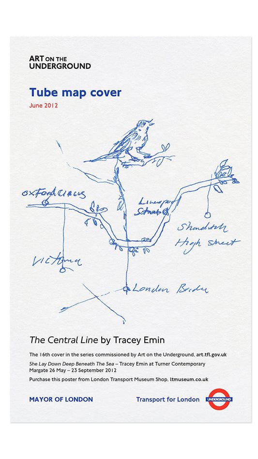 Tracey Emin | 2012 | Original Central Line Lithograph Poster
