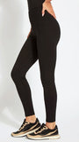 Signature Ponte Centre-seam Lysse Leggings (Black)