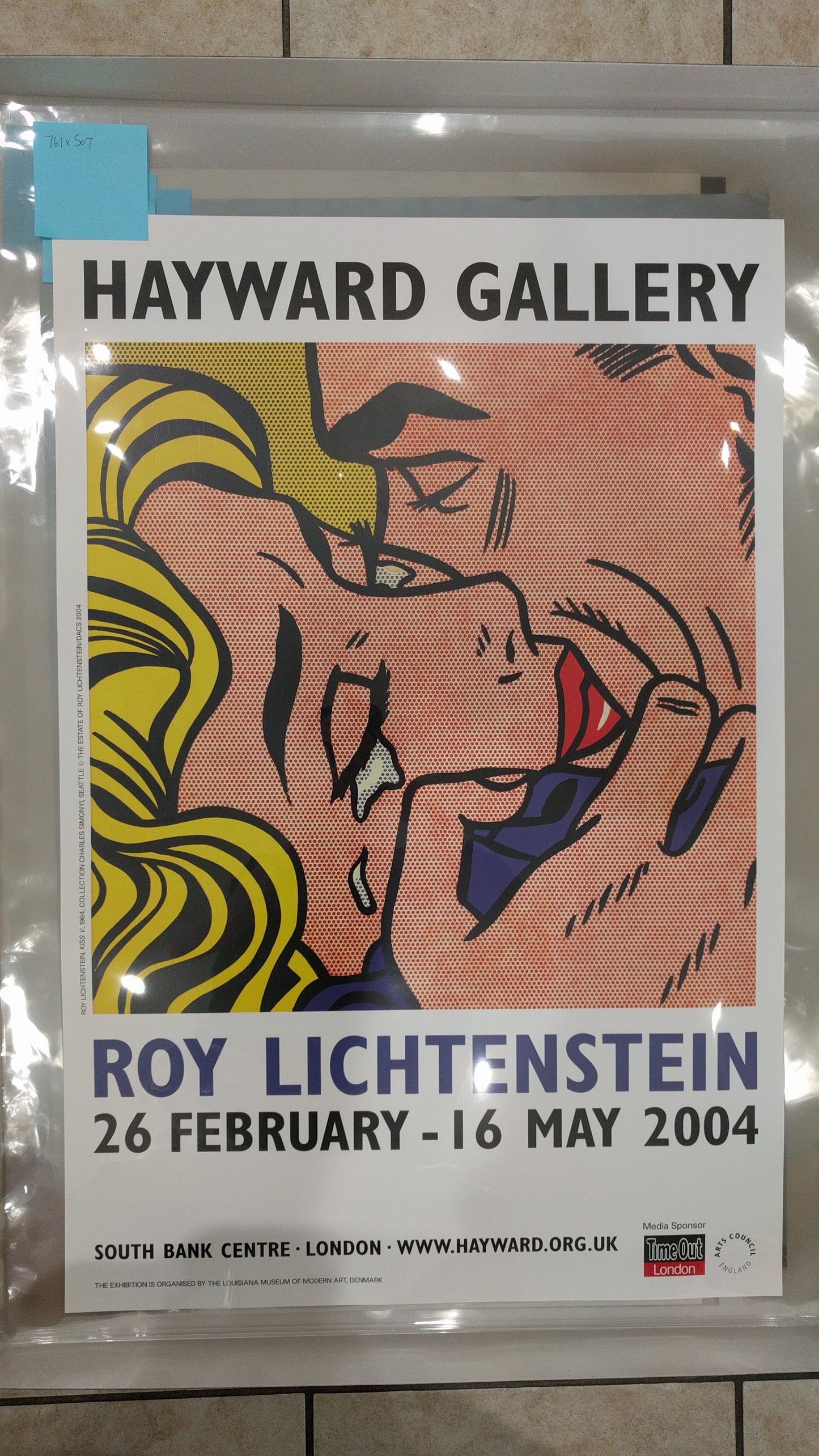 Roy Lichtenstein | 2004 | The Kiss | Hayward Gallery Exhibition Offset Lithograph