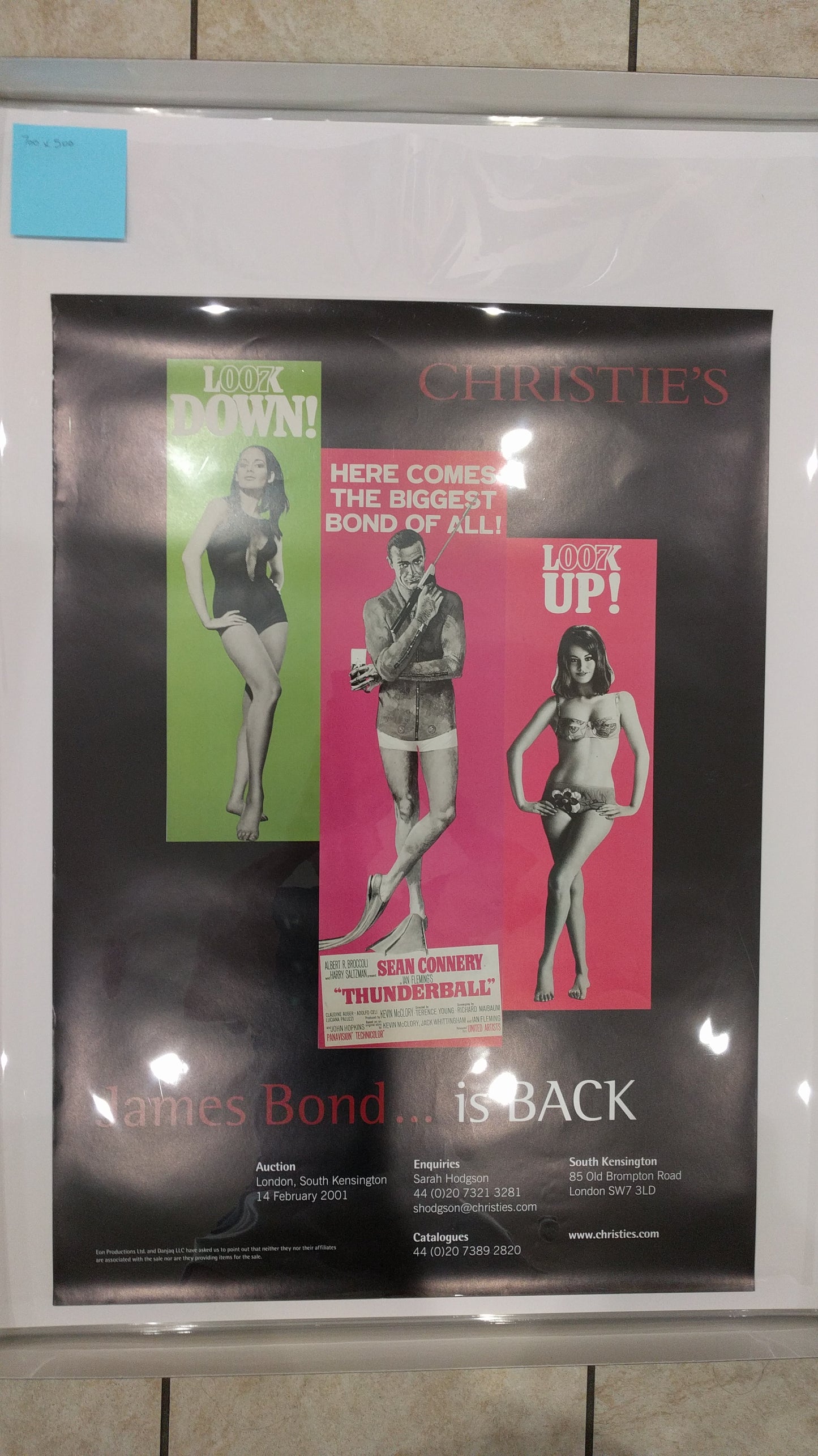 James Bond is Back | 2001 |  Christies Auctions | Original Event Poster